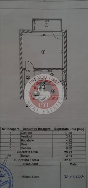 Metrou Piata Iancului | Garsoniera | Decomandata | 33 mp | B12015